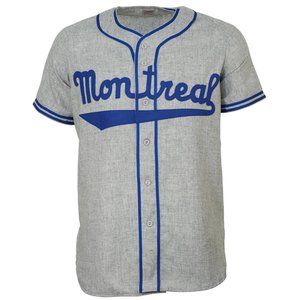 Ebbets Field Flannels MONTREAL ROYALS 1946 ROAD JERSEY Jackie Robinson